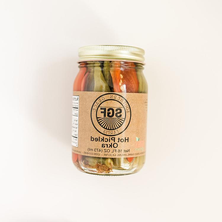 Hot Pickled Okra from Southern Grace Farms